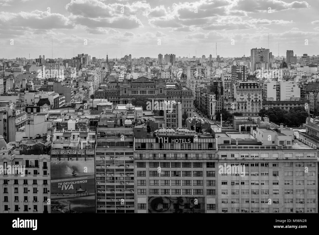 Vista panoramica di Buenos Aires, Argentina Foto Stock