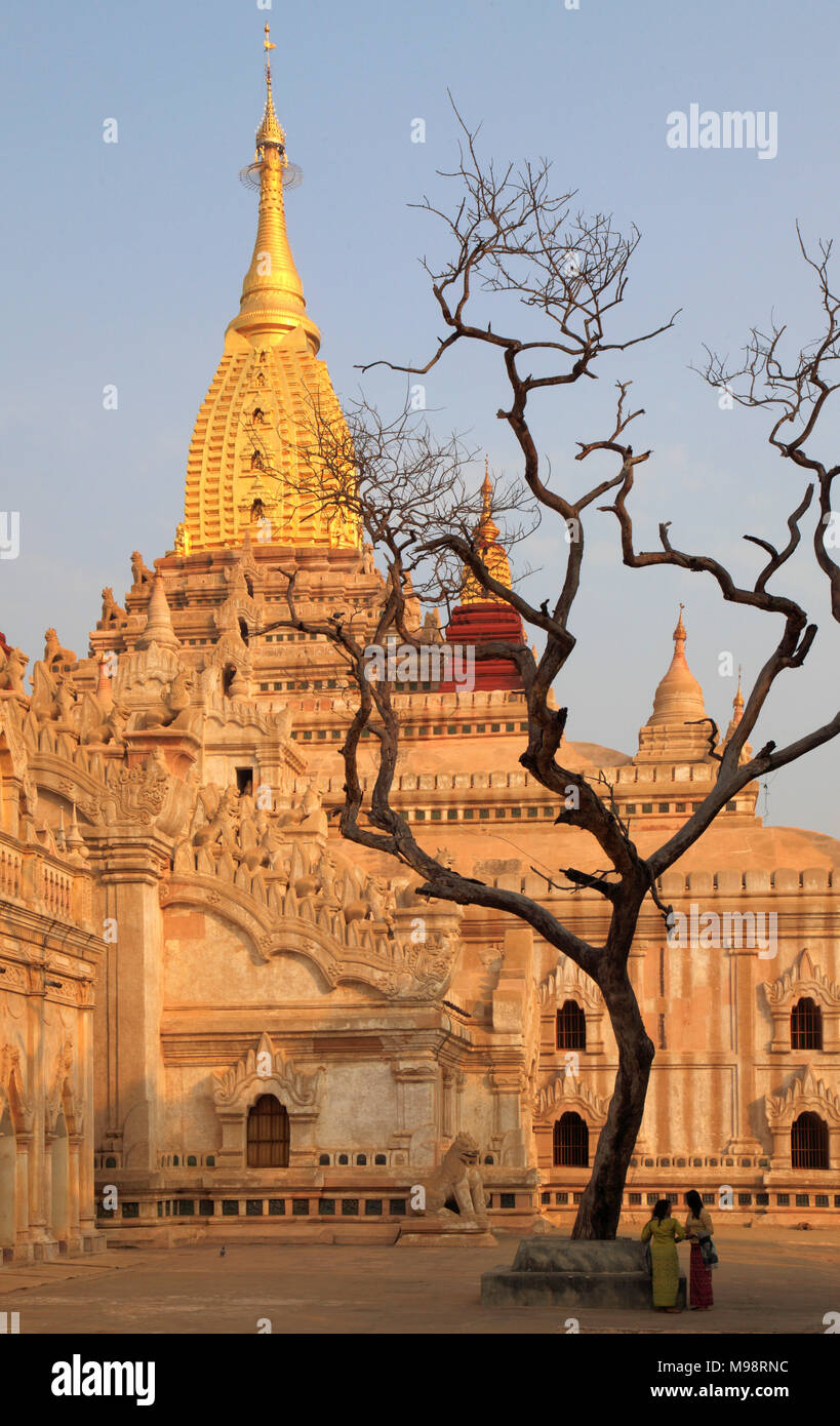 Myanmar Birmania, Bagan, Tempio di Ananda, Foto Stock