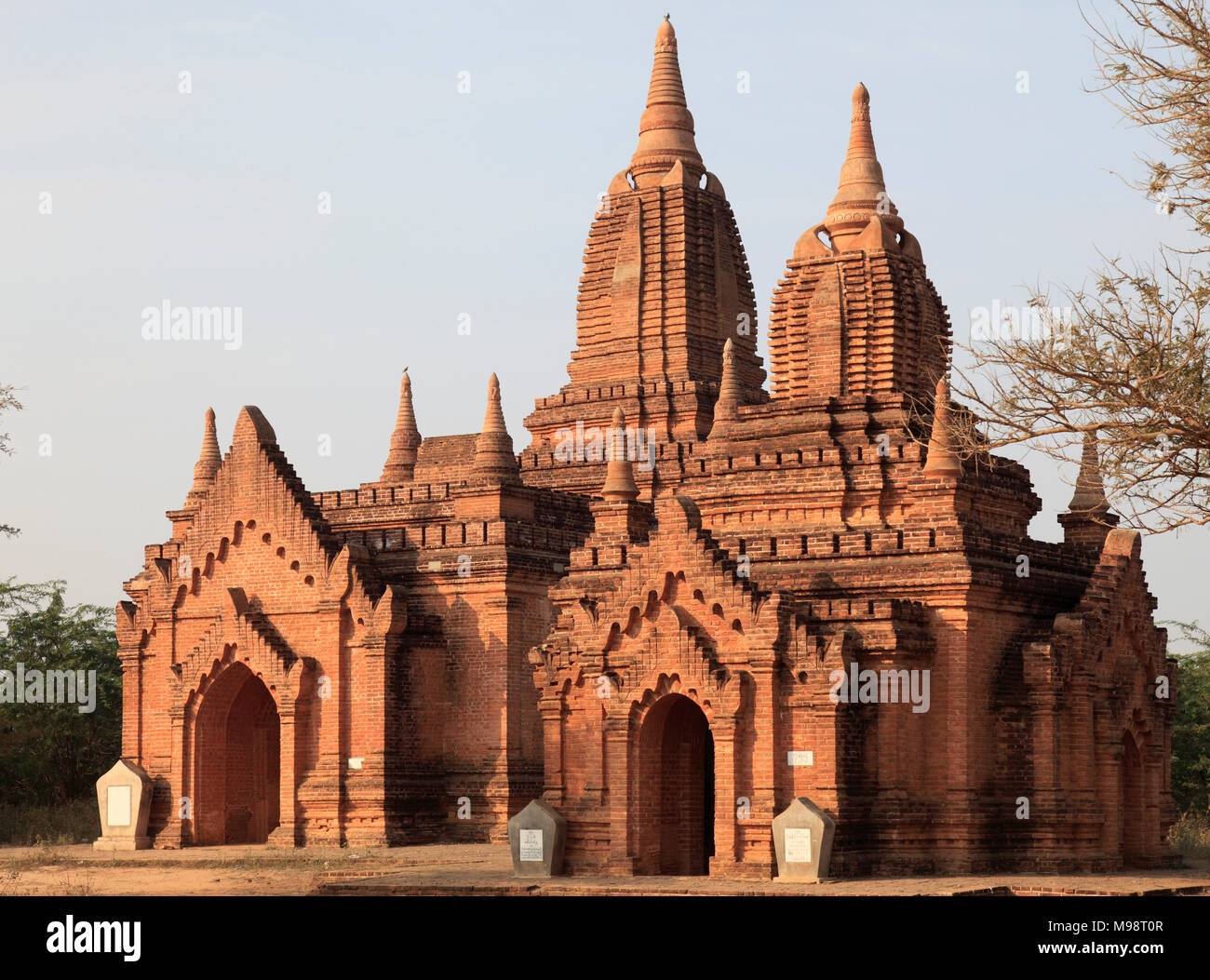 Myanmar Birmania, Bagan, tempio buddista, Foto Stock
