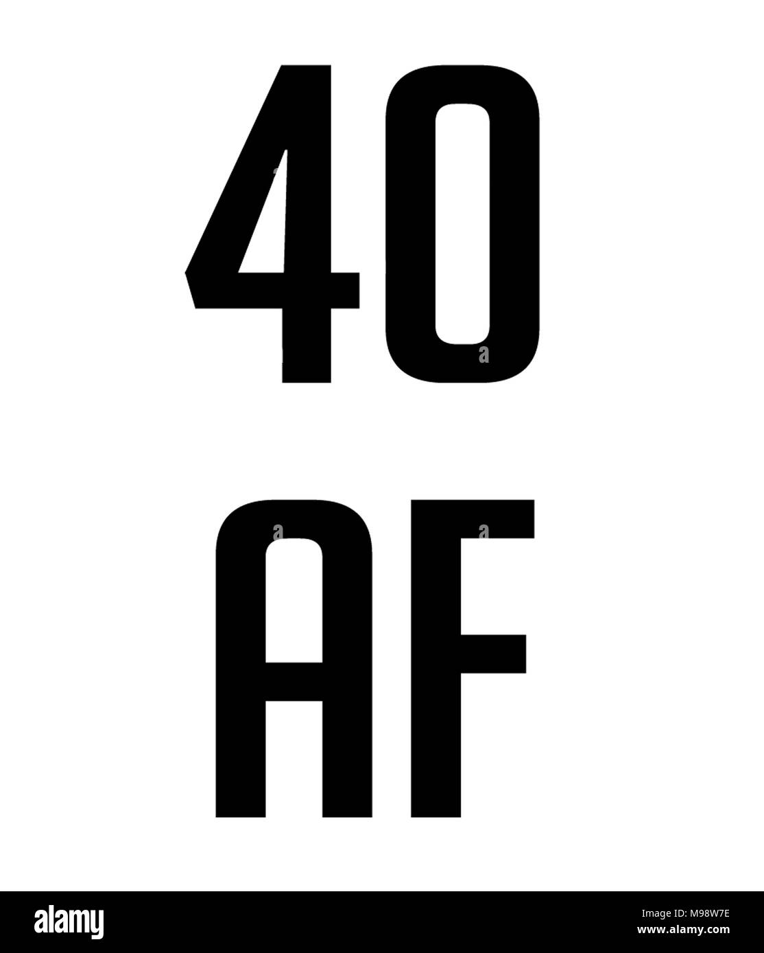 40 af arte Foto Stock