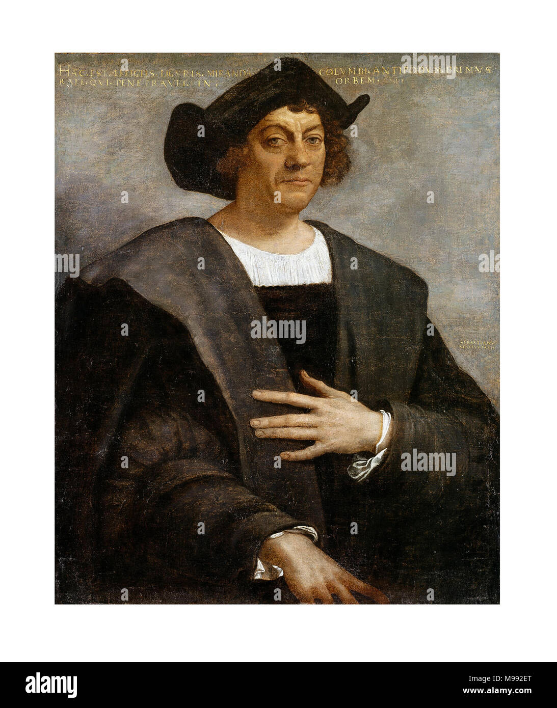 Ritratto di Cristoforo Colombo Foto Stock