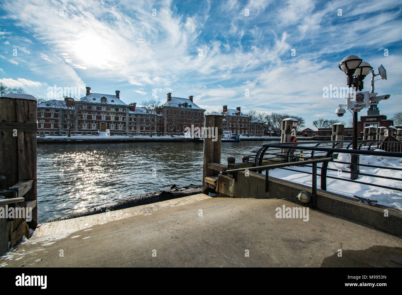 Ellis Island, New York, aspirazione di immigrazione Foto Stock