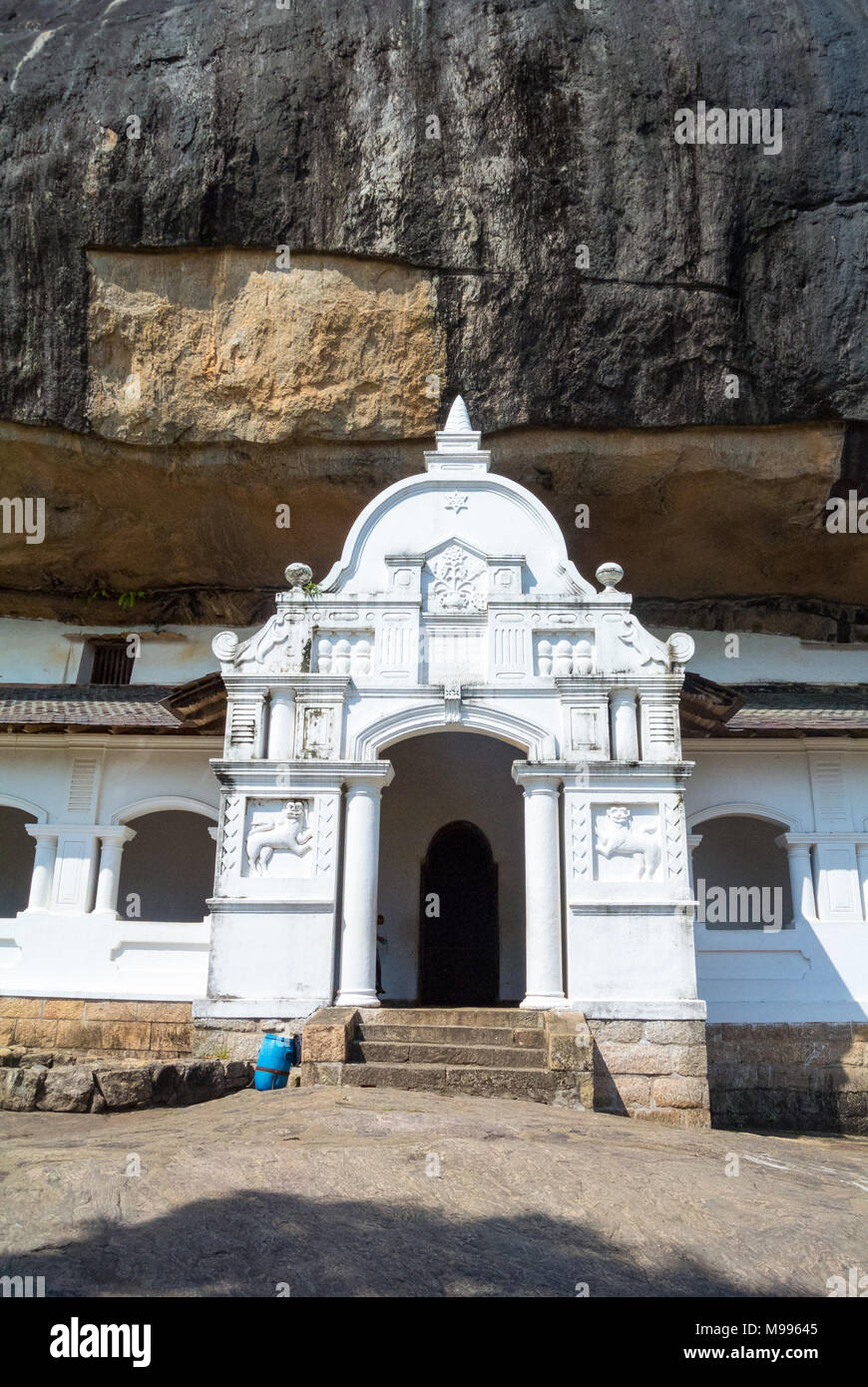 Grotte di Dambulla templi, Sito Patrimonio Mondiale dell'UNESCO, Triangolo Culturale, Sri Lanka Foto Stock