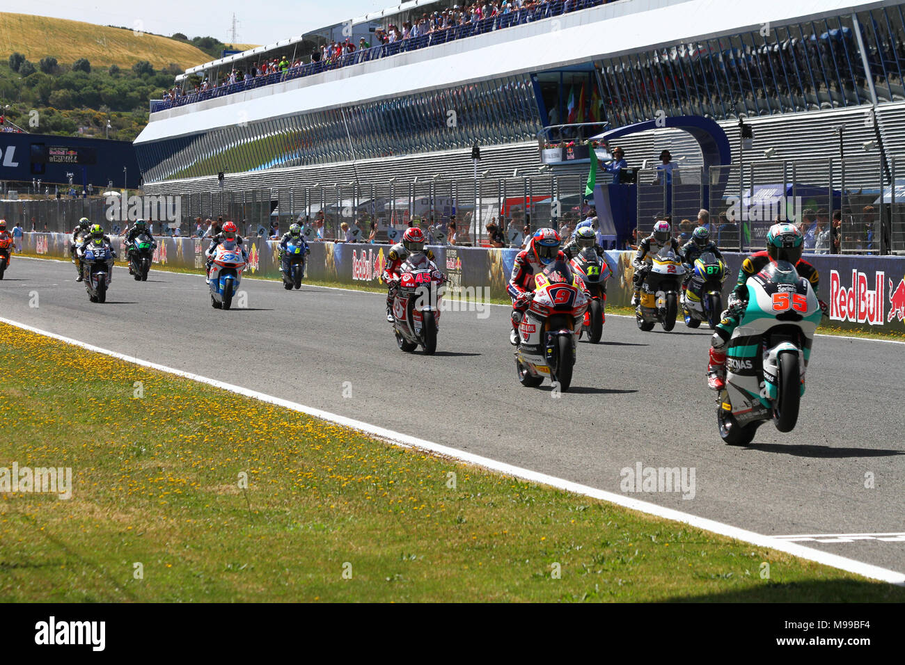 Star moto2 gara di Jerez 2017 Foto Stock
