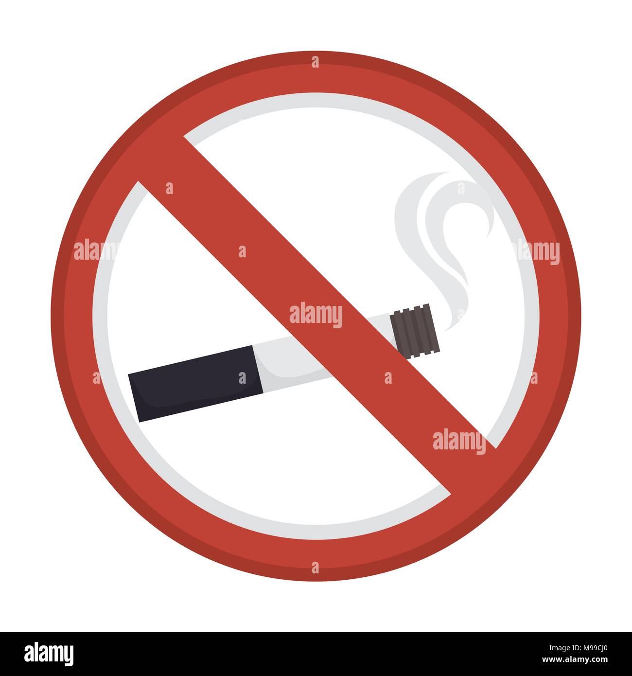 Vietato fumare pubblicità graphic design, illustrazione vettoriale EPS10 Illustrazione Vettoriale