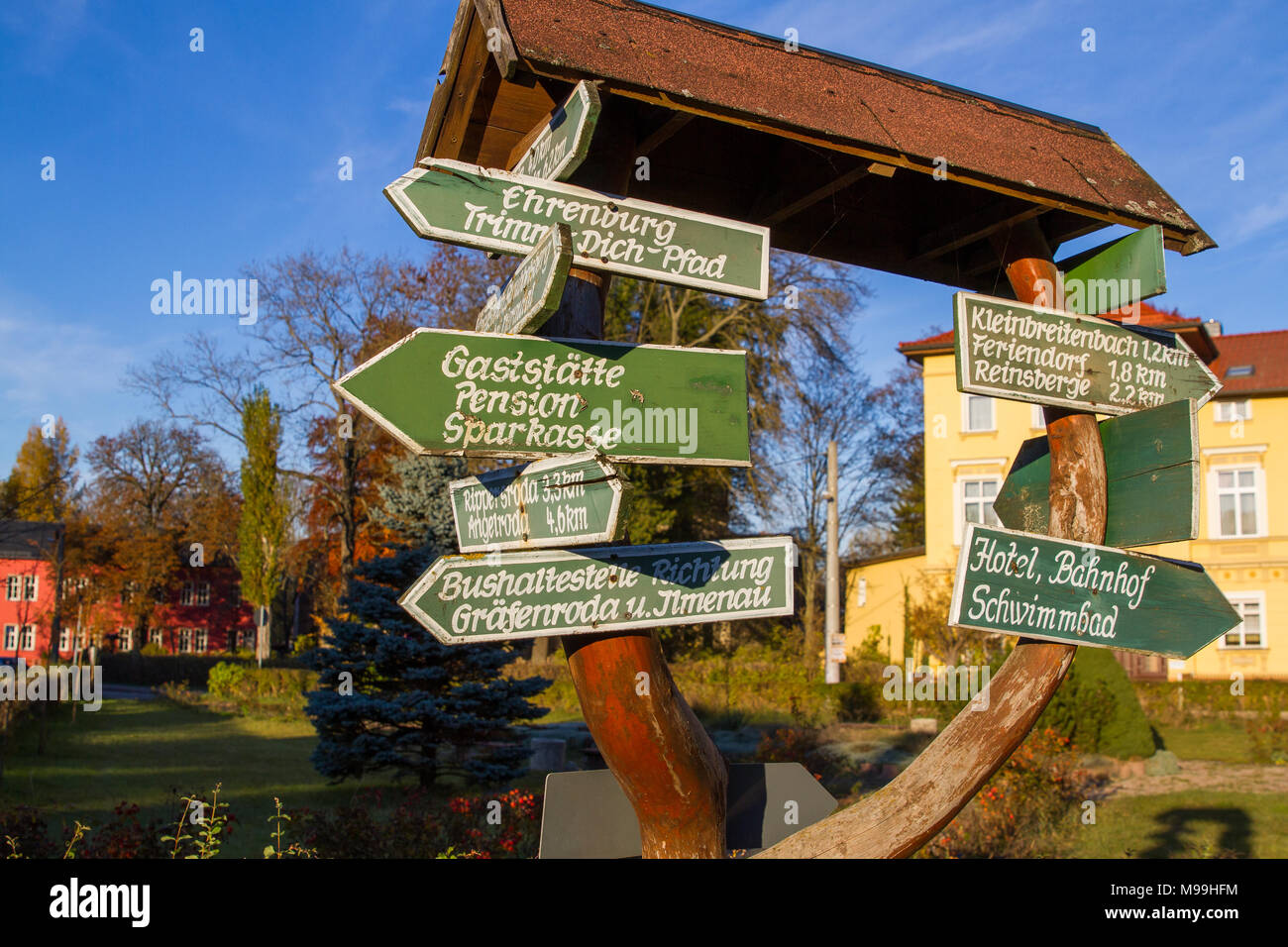 Thüringer Wald im Herbst Foto Stock