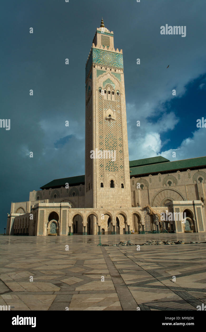 Moschea di Hassan II Casablanca in Marocco Foto Stock