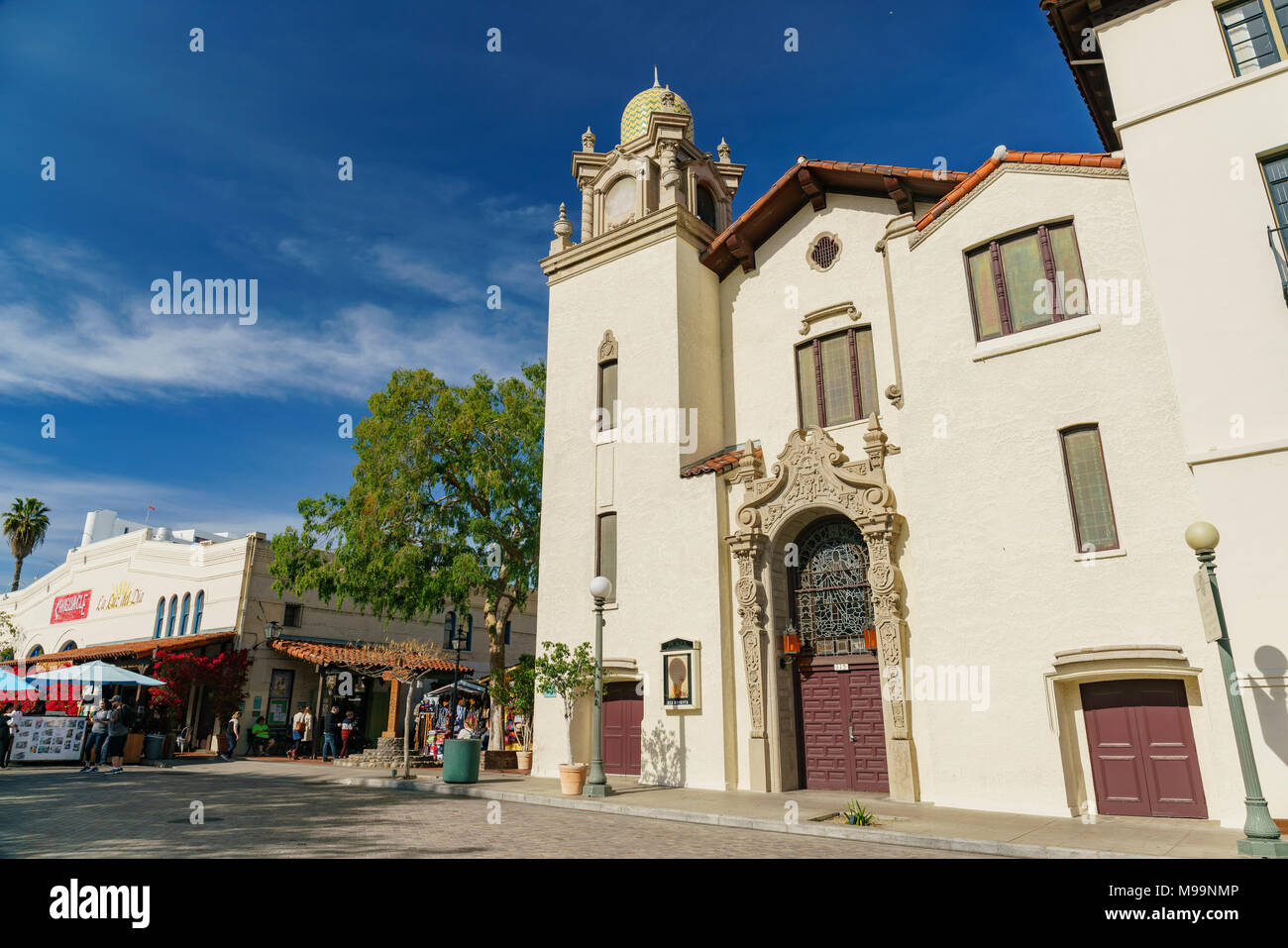 Los Angeles, MAR 3: La Plaza Regno Chiesa Metodista nel famoso Olvera Street nel centro cittadino sul Mar 3, 2018 a Los Angeles Foto Stock