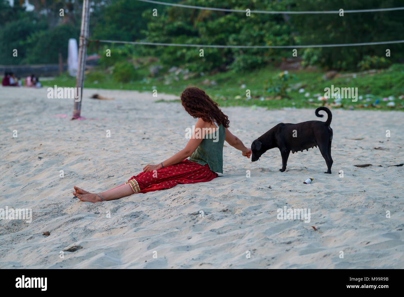 Spiaggia Asia India Kerala Foto Stock