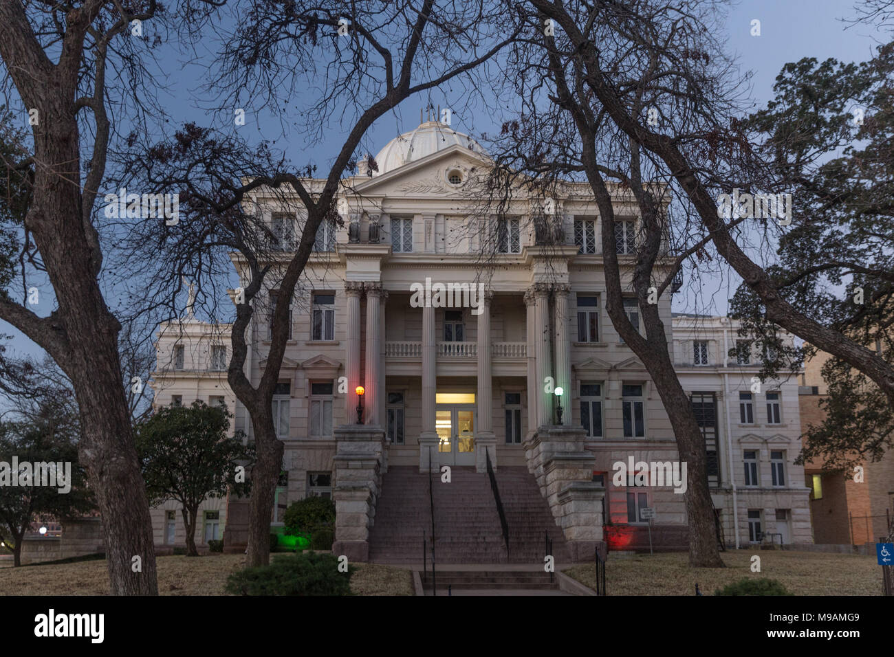 Storico McLennan County Courthouse a Waco Texas Foto Stock
