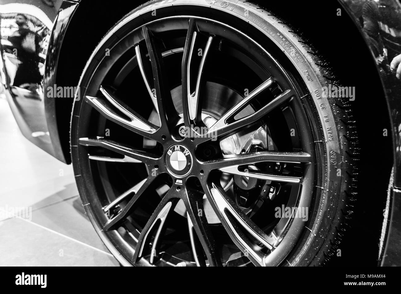 Svizzera, marzo 2018 - magnifiche auto e ipercar in mostra al Salone di Ginevra Foto Stock