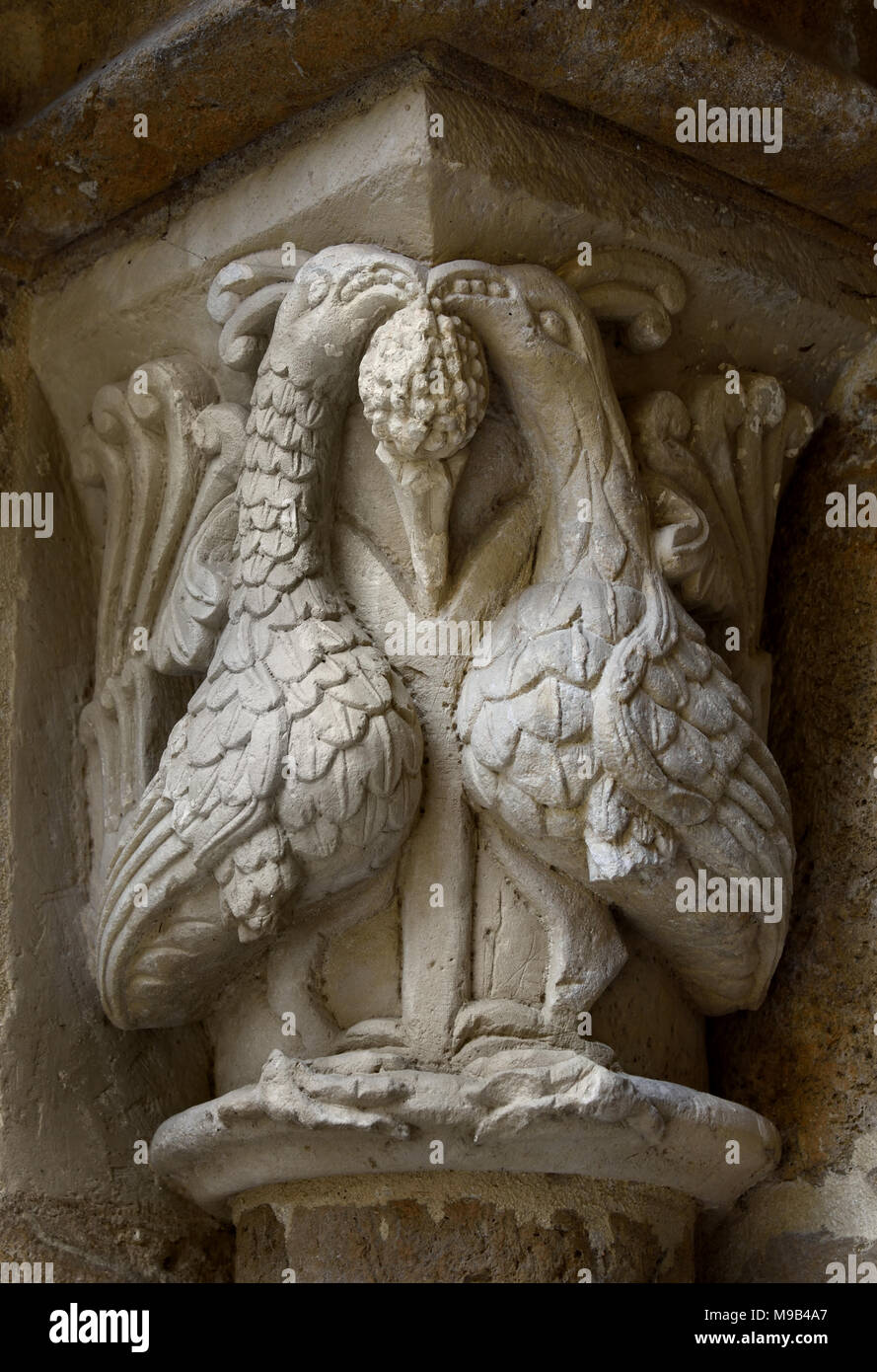 La vecchia cattedrale di Coimbra ( Sé Velha de Coimbra ) Il Romanico chiesa cattolica romana. Costruzione del Sé Velha è iniziata dopo la battaglia di Ourique (1139) del XII secolo il portoghese in Portogallo Foto Stock
