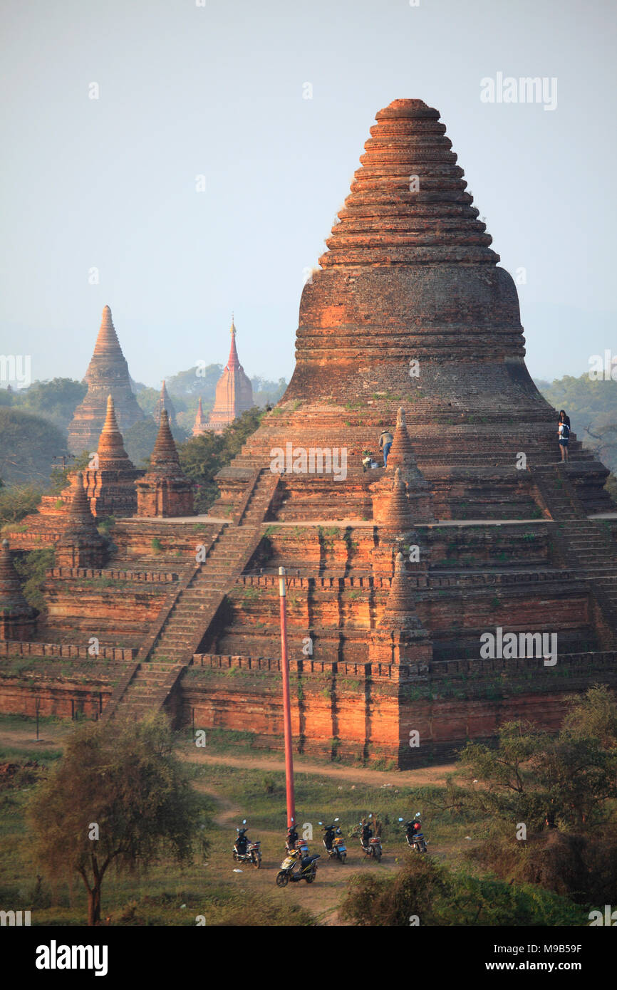 Myanmar Birmania, Bagan, Mahazedi Pagoda, templi, Foto Stock