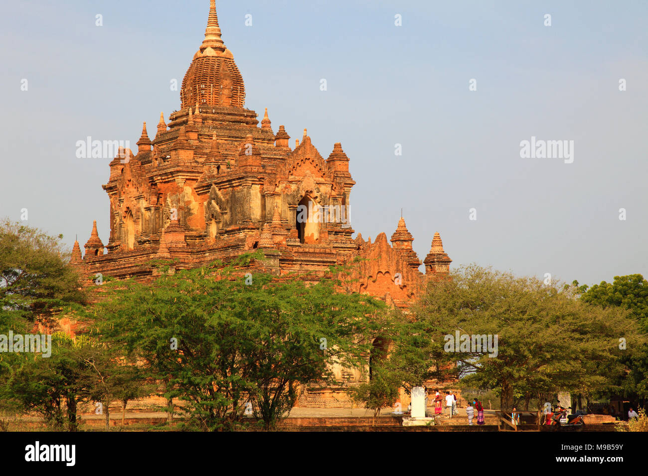 Myanmar Birmania, Bagan, Tha Beik Hmauk tempio, Foto Stock