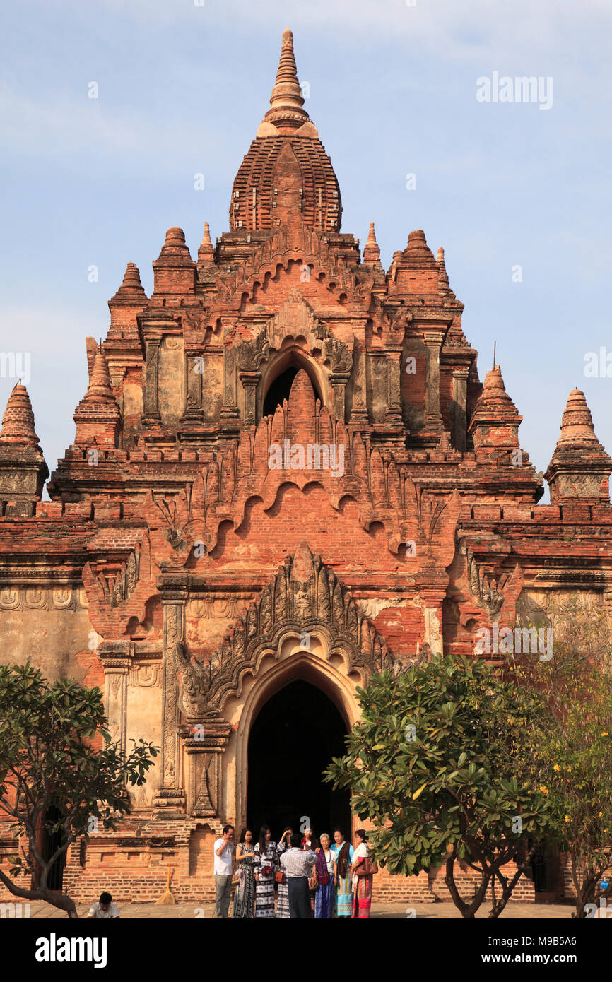 Myanmar Birmania, Bagan, Tha Beik Hmauk tempio, Foto Stock