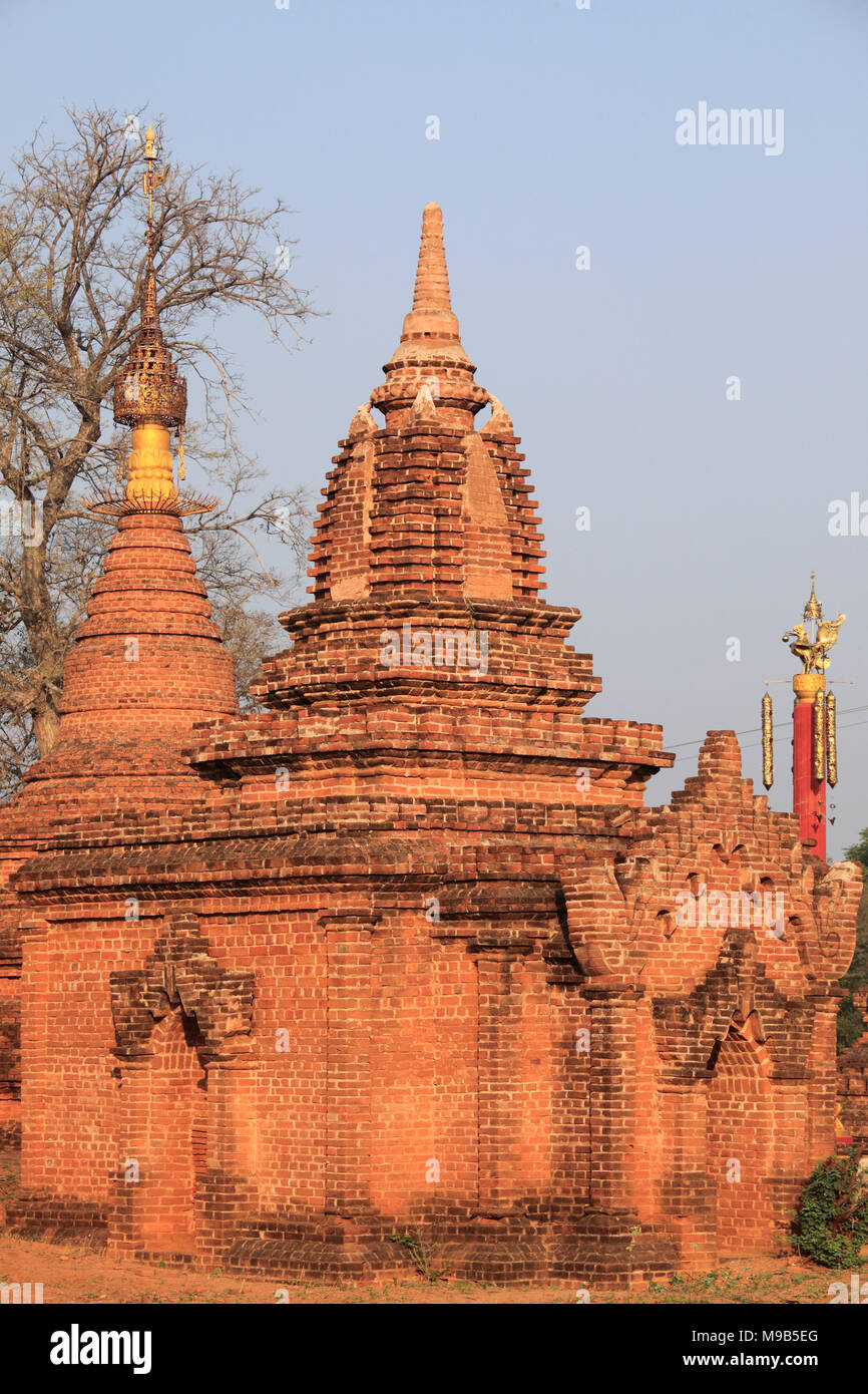 Myanmar Birmania, Bagan, tempio, Foto Stock