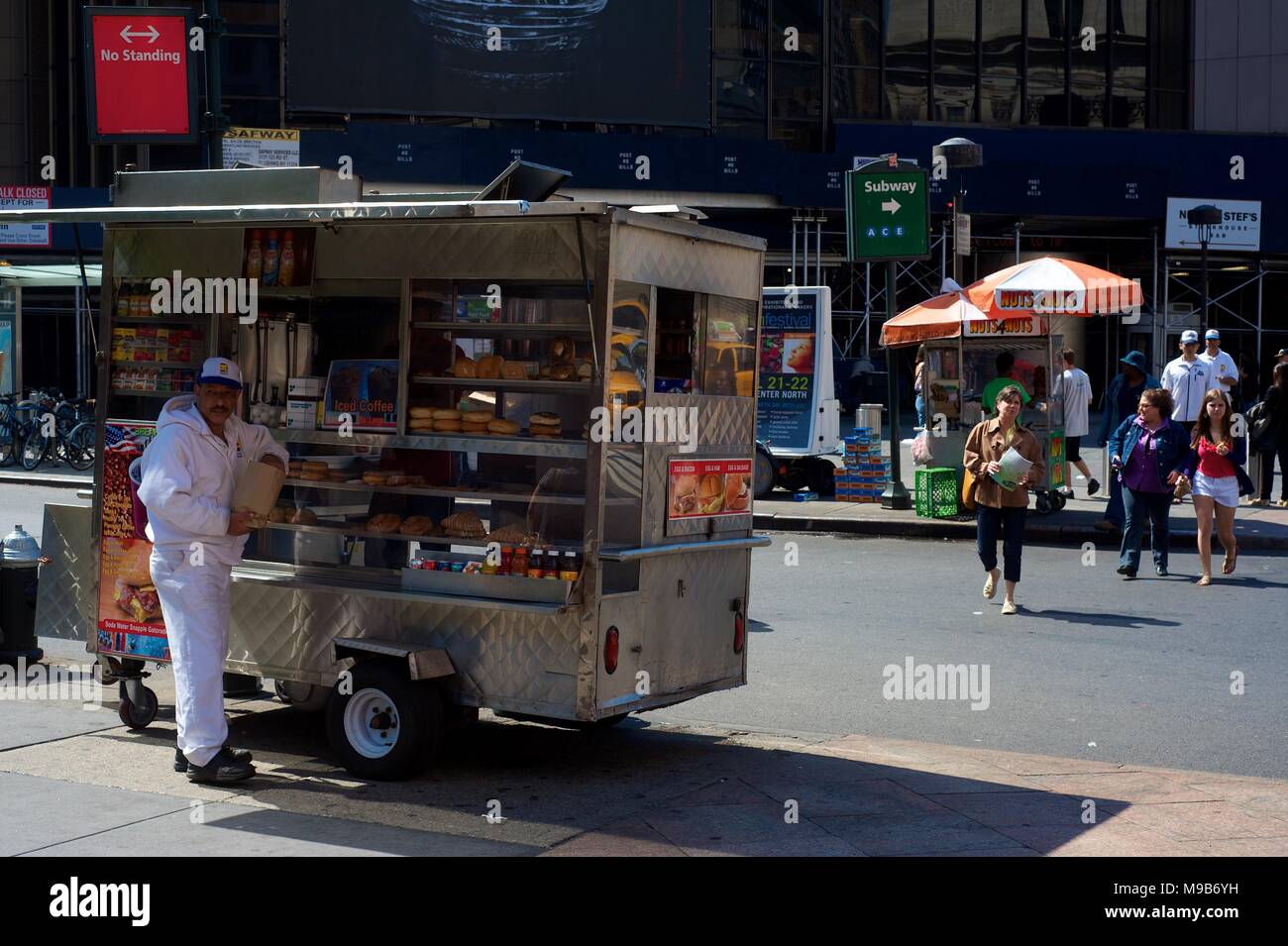 Commercianti di strada di New York Aprile 2012 Foto Stock