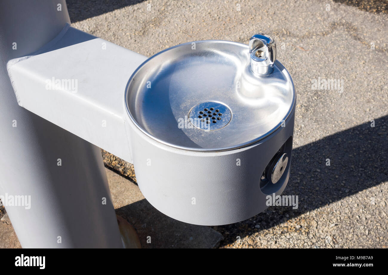 Pubblica fontana di acqua Foto Stock