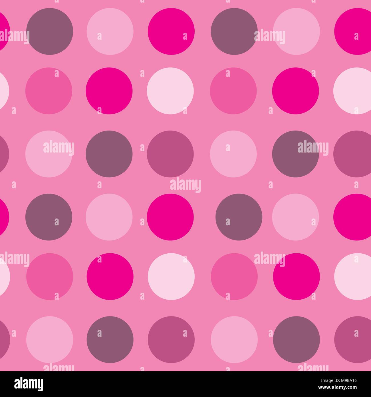 Piccoli cerchi di rosa in rosa Illustrazione Vettoriale