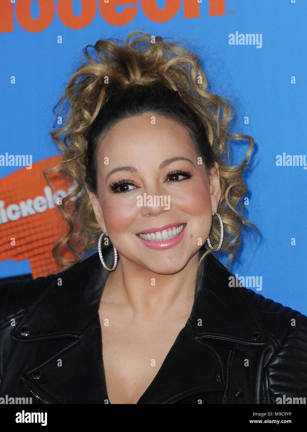 Mariah Carey presso gli arrivi per Nickelodeon's 2018 Kids' Choice Awards, il Forum, Inglewood CA, Marzo 24, 2018. Foto di: Elizabeth Goodenough/Everett Collection Foto Stock