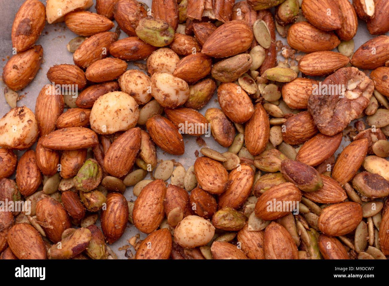 In casa il dado piccante mix Foto Stock