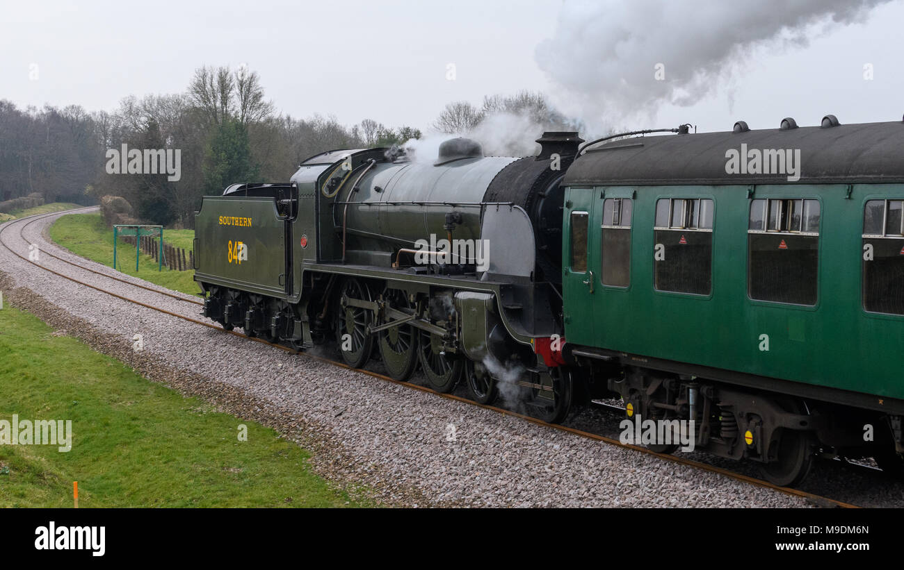 La ferrovia Bluebell Diesel weekend di gala, 2018 Foto Stock