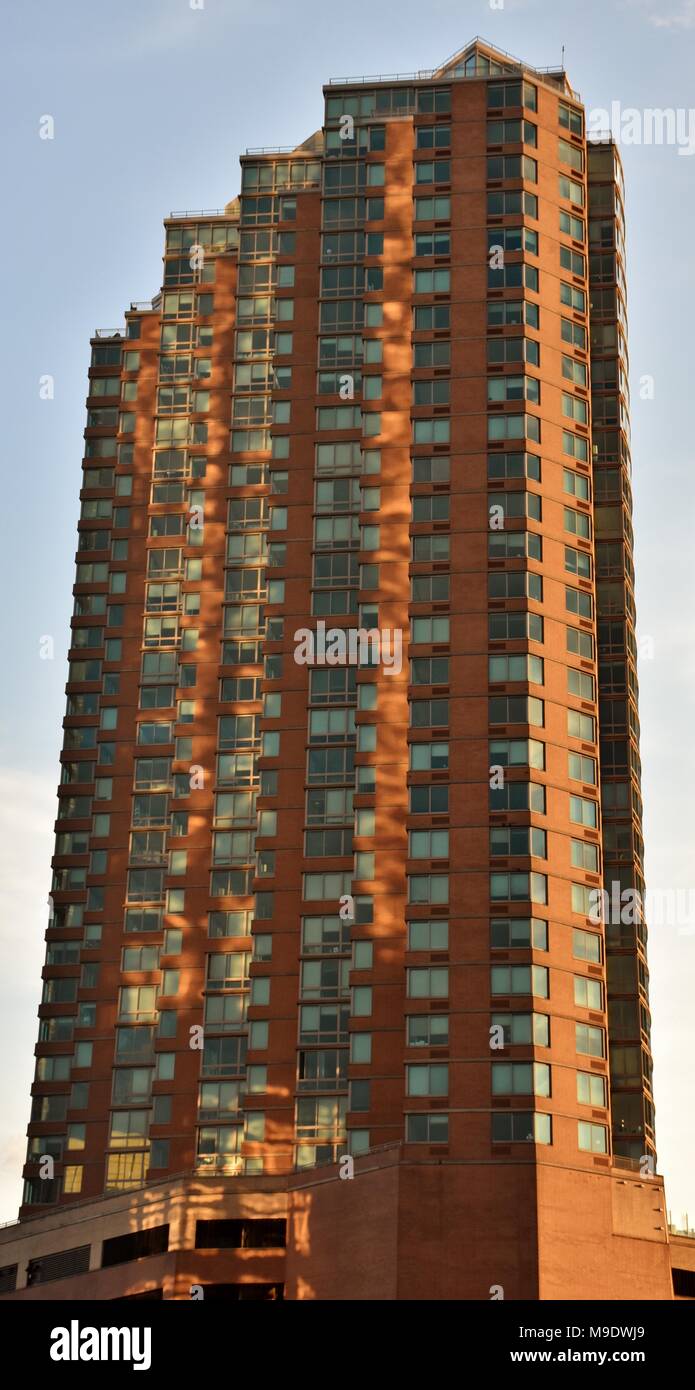 Il Liberty Towers sul fiume Hudson waterfront di Jersey City. Foto Stock