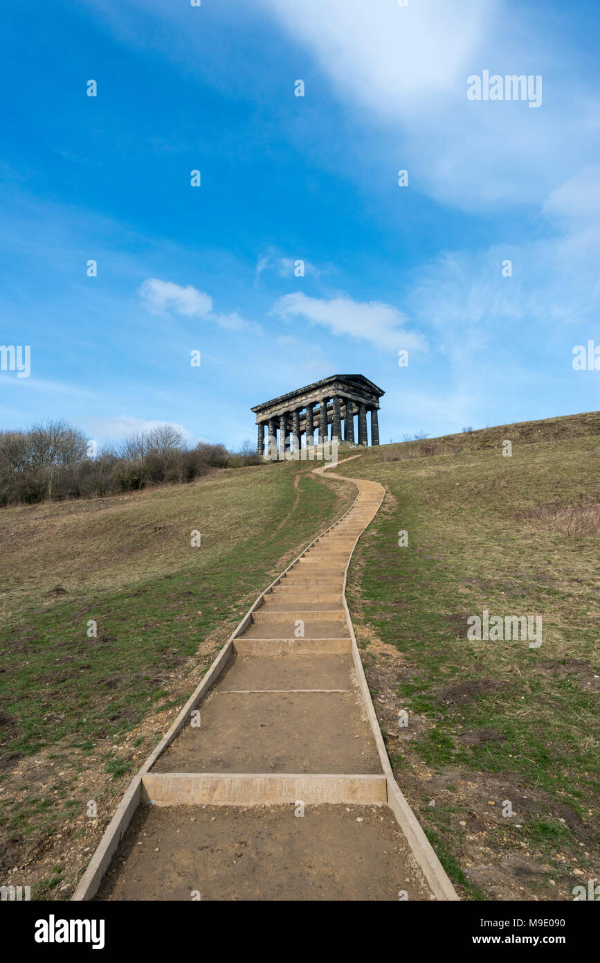 Monumento Penshaw, città di Sunderland, Regno Unito Foto Stock