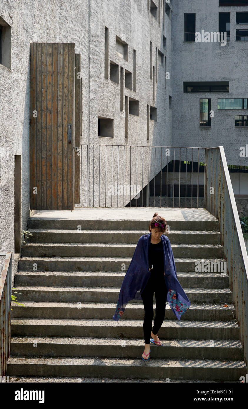 Xiangshan Campus, Accademia di Arte progettato dall architetto Wang Shu in Hangzhou, Cina Foto Stock