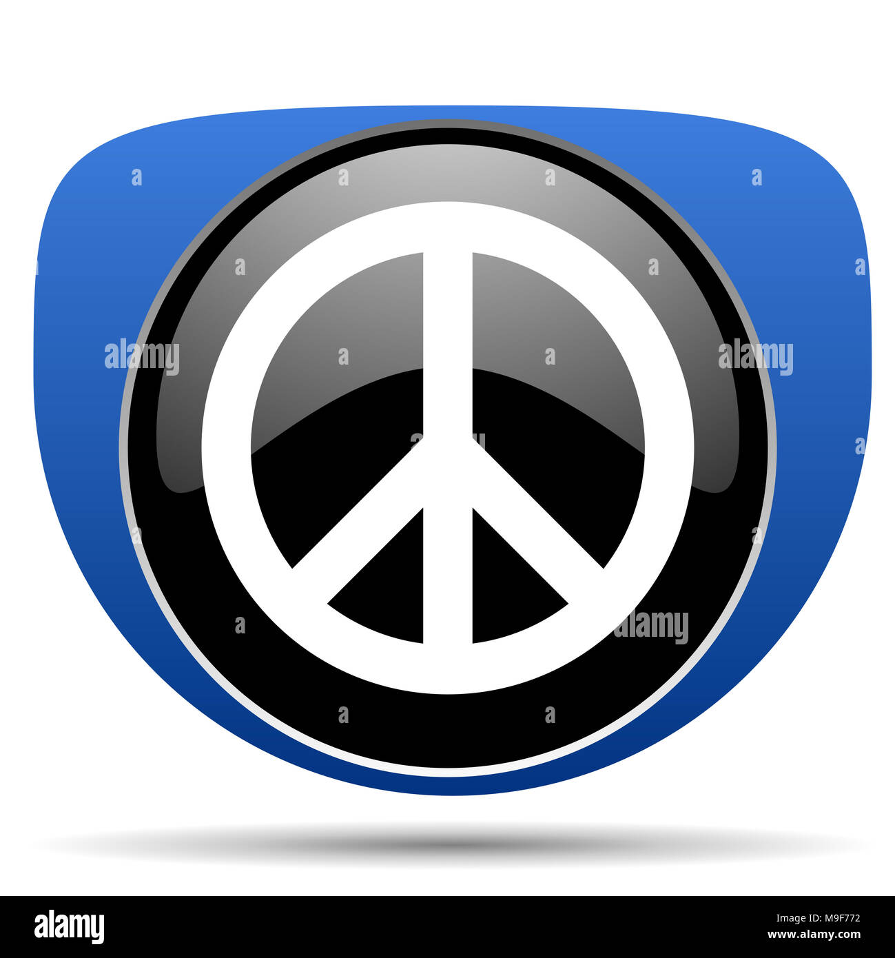 Pace icona web Foto Stock