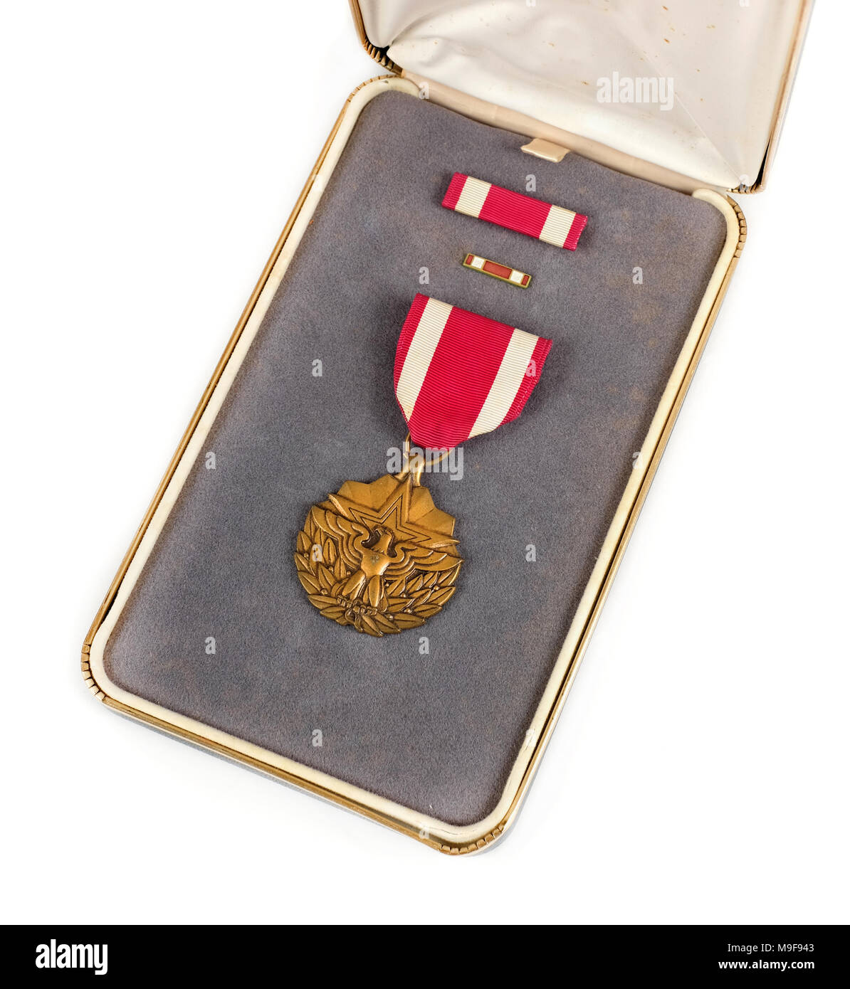 American meritorio medaglia di servizio in caso di rilascio Foto Stock