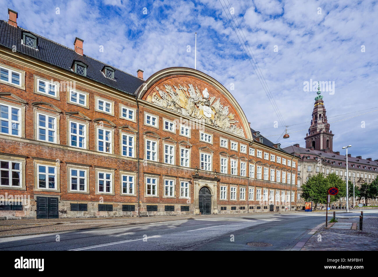 La Danimarca, la Zelanda, Copenaghen, Ministero delle Finanze edificio a Slotholmsgade Foto Stock