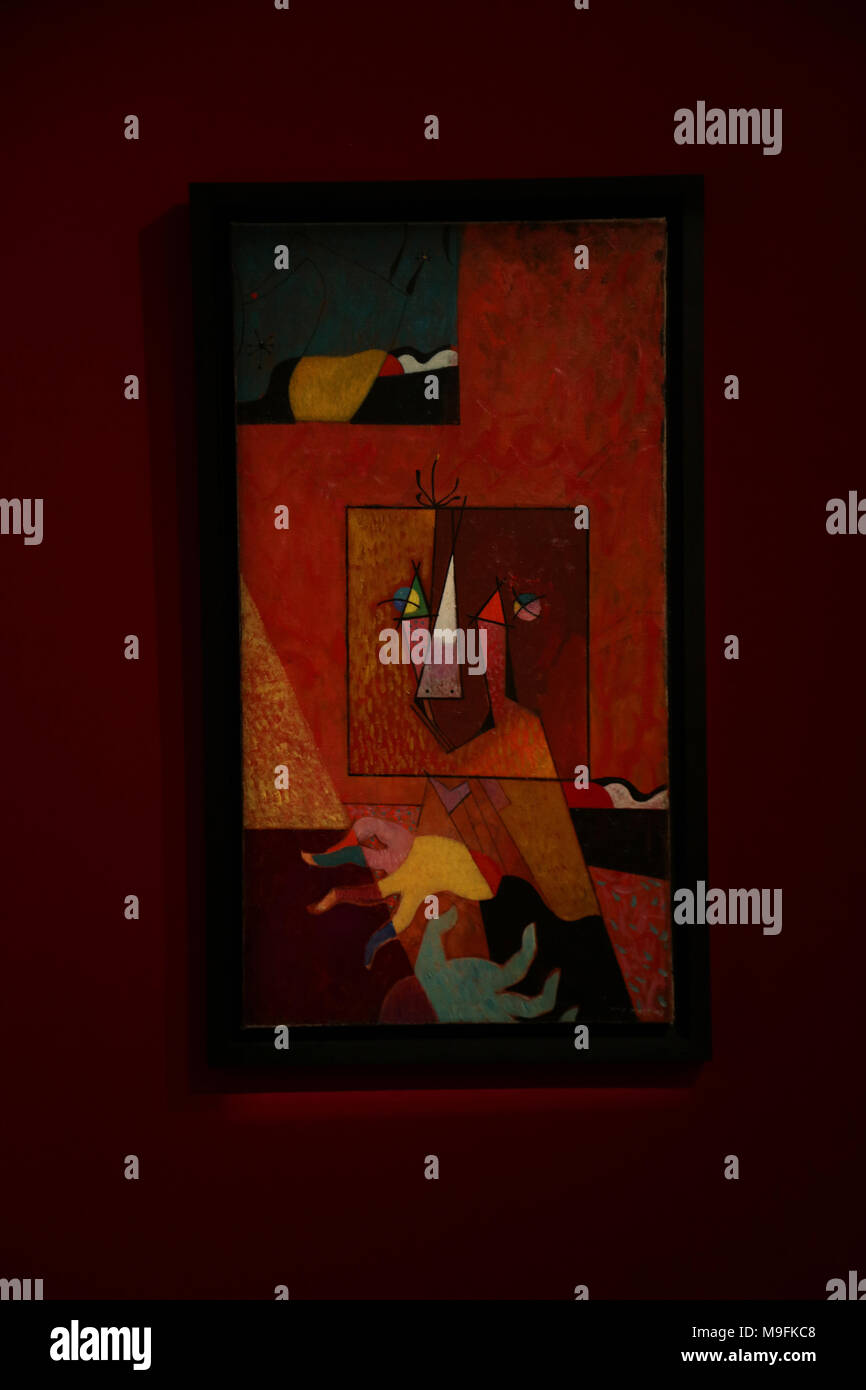 Principali opere di opere di impressionisti, moderno, surrealista & arte contemporanea lavoro sul display per asta di Sotherby è dotato: atmosfera dove: Londra, Regno Unito quando: 22 Feb 2018 Credit: WENN.com Foto Stock