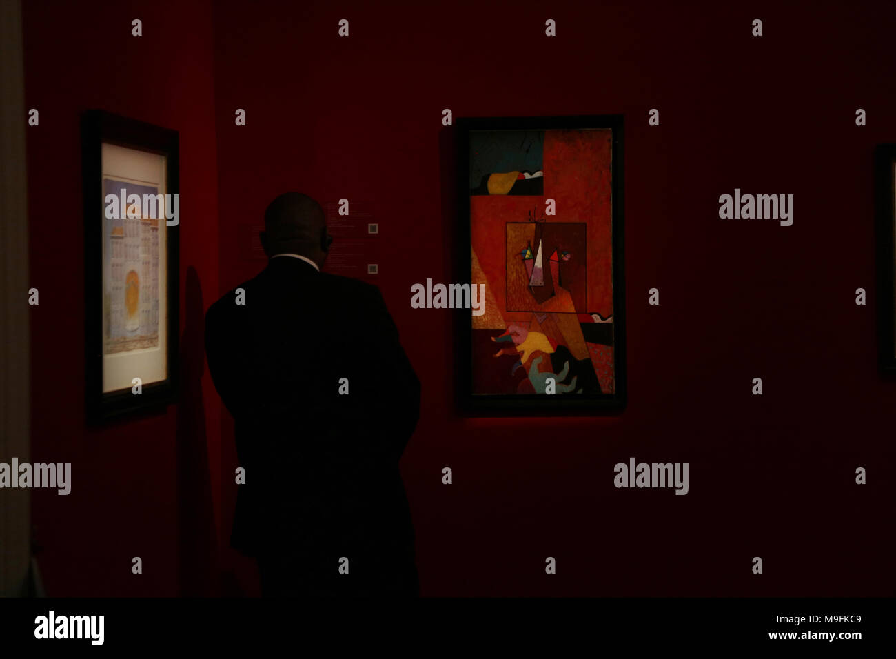 Principali opere di opere di impressionisti, moderno, surrealista & arte contemporanea lavoro sul display per asta di Sotherby è dotato: atmosfera dove: Londra, Regno Unito quando: 22 Feb 2018 Credit: WENN.com Foto Stock