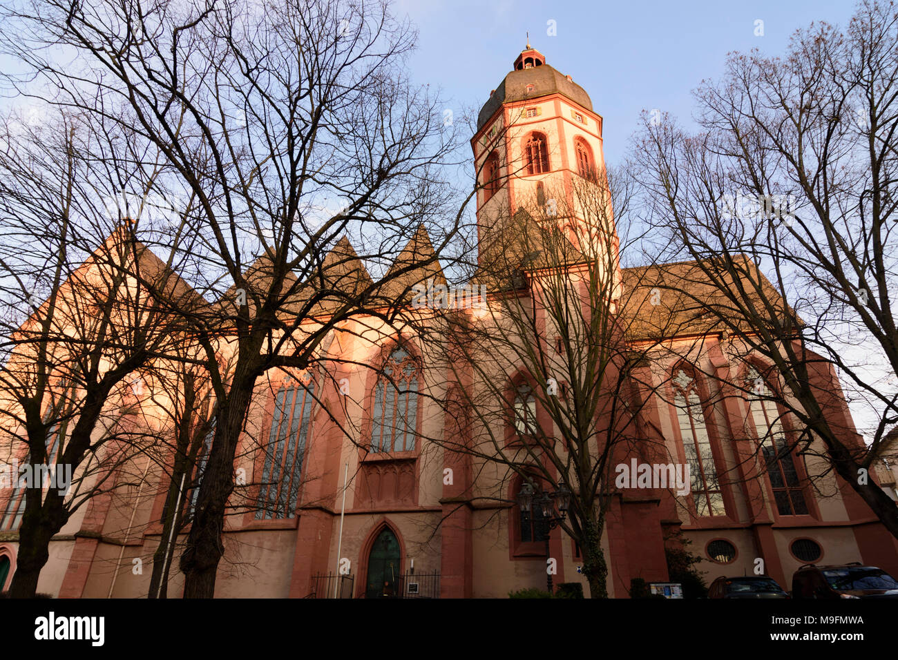 Mainz: chiesa Santo Stefano, , Rheinland-Pfalz, Renania-Palatinato, Germania Foto Stock