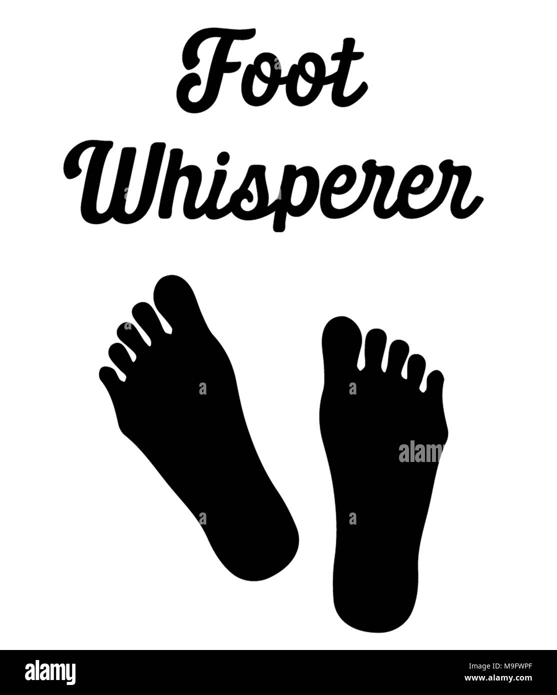Il Whisperer del piede Foto Stock