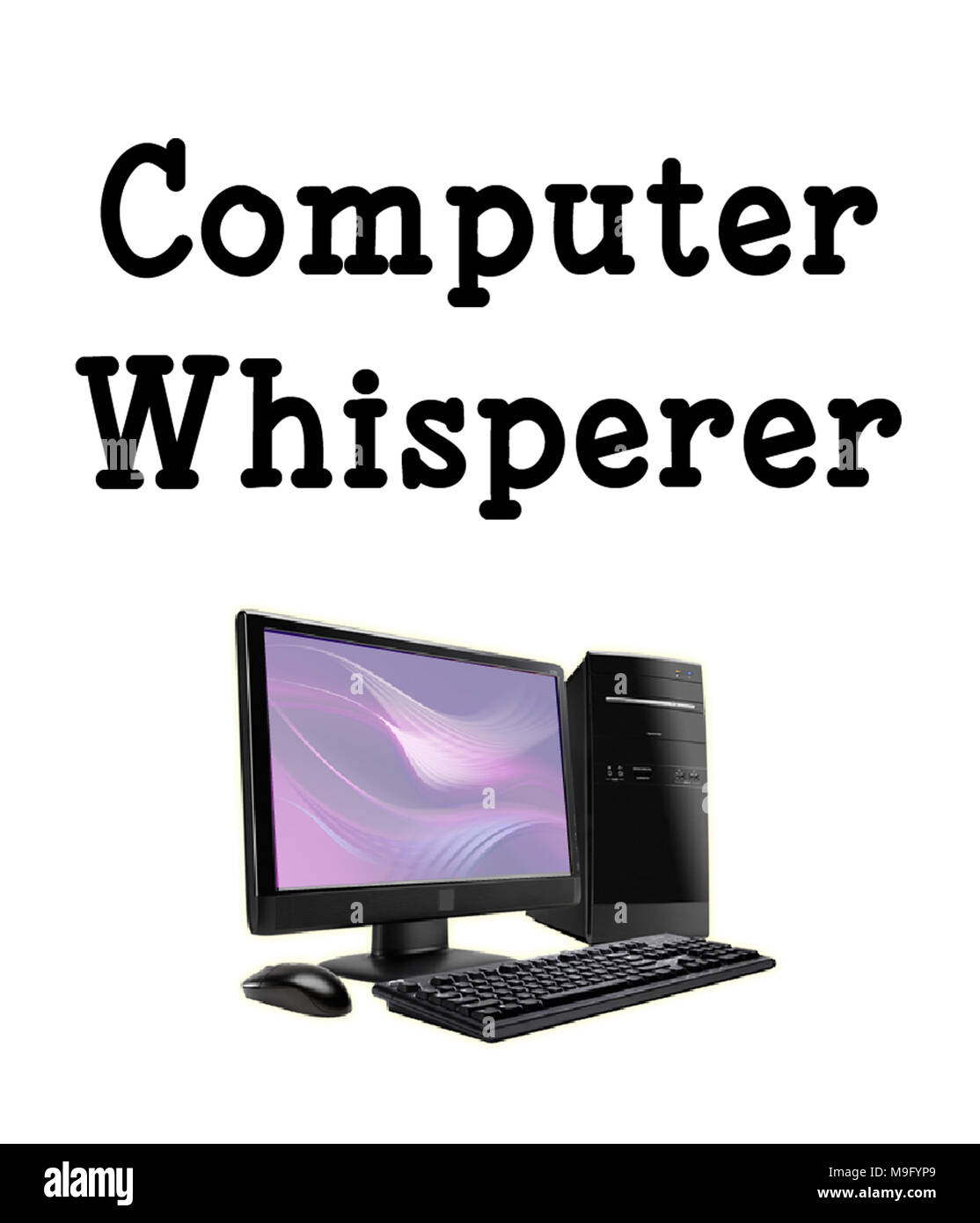 Il Whisperer del computer Foto Stock