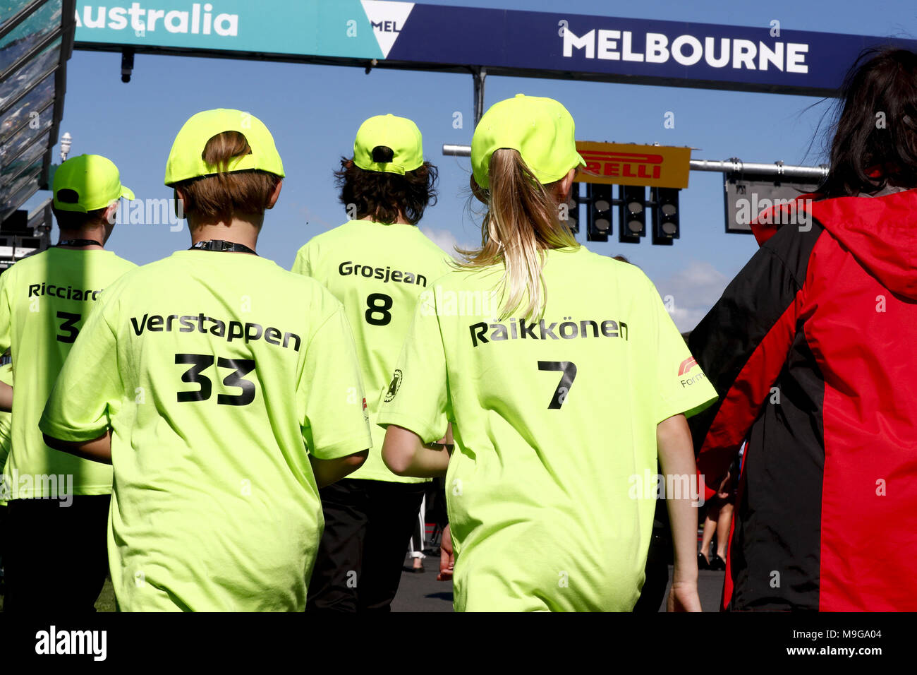 Melbourne, Australia. 25 Mar, 2018. Motorsports: FIA Formula One World Championship 2018, Melbourne, Victoria : Motorsports: Formula 1 2018 Rolex Australian Grand Prix, | Utilizzo di credito in tutto il mondo: dpa picture alliance/Alamy Live News Foto Stock