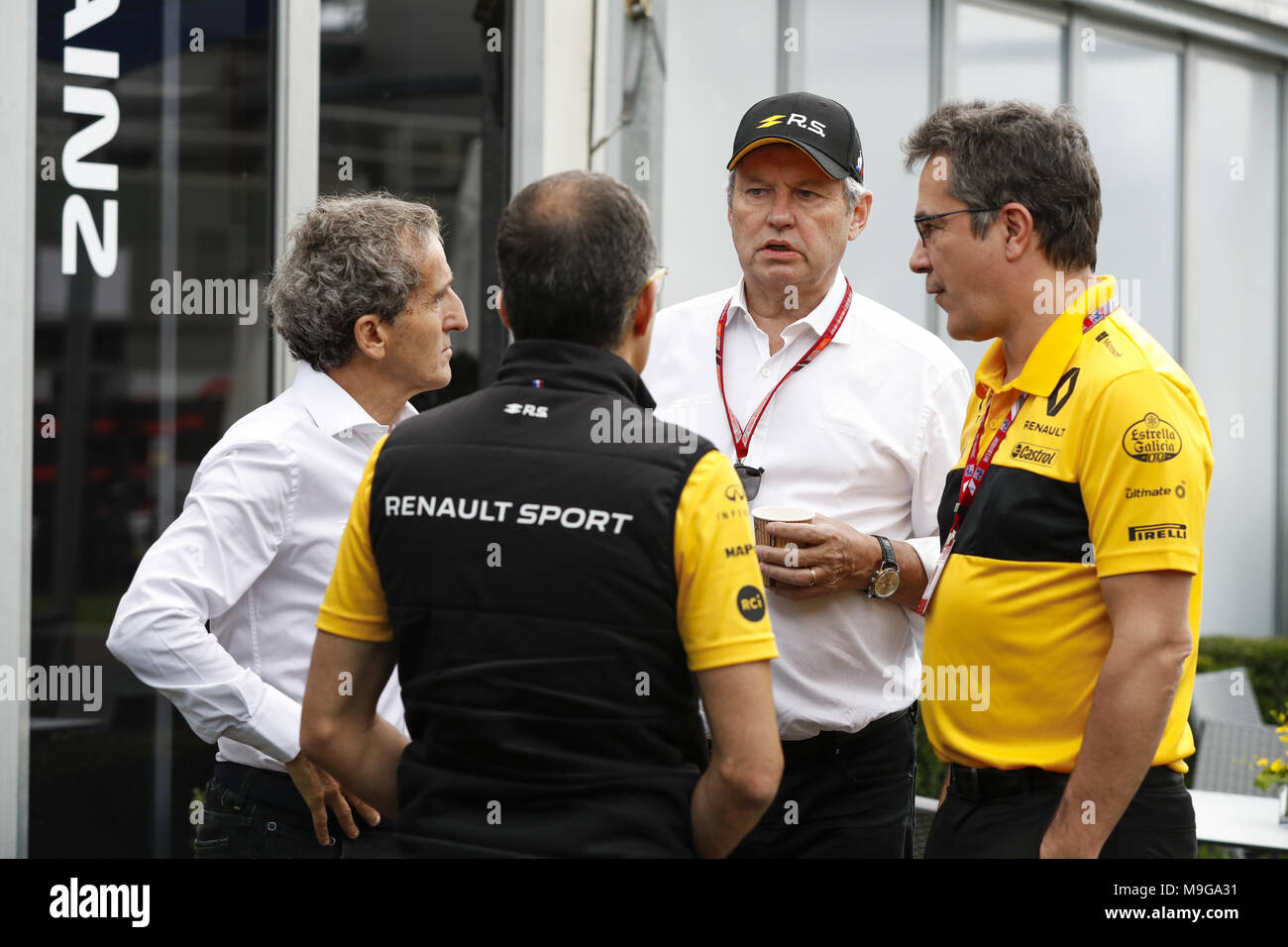 Melbourne, Australia. 25 Mar, 2018. Motorsports: FIA Formula One World Championship 2018, Melbourne, Victoria : Motorsports: Formula 1 2018 Rolex Australian Grand Prix, Alain Prost, | Utilizzo di credito in tutto il mondo: dpa picture alliance/Alamy Live News Foto Stock