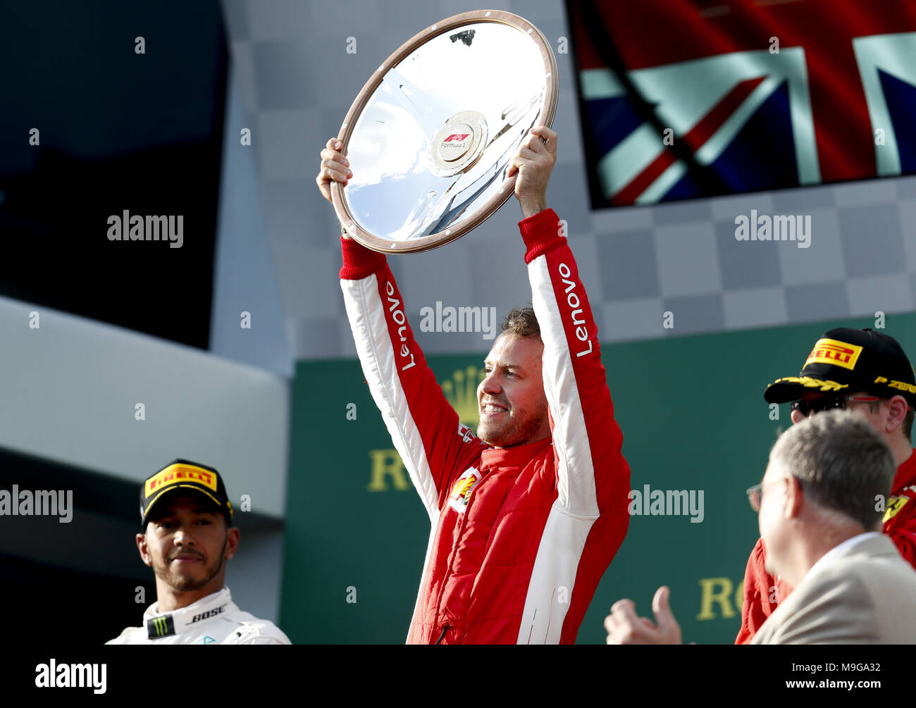 Melbourne, Australia. 25 Mar, 2018. Motorsports: FIA Formula One World Championship 2018, Melbourne, Victoria : Motorsports: Formula 1 2018 Rolex Australian Grand Prix, , #5 Sebastian Vettel (GER, la Scuderia Ferrari) | utilizzo del credito in tutto il mondo: dpa picture alliance/Alamy Live News Foto Stock