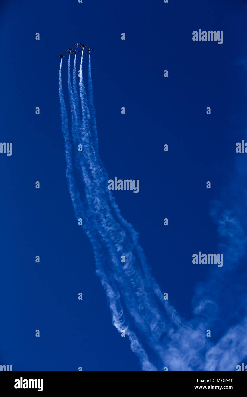 Melbourne, Australia. 25 Mar, 2018. Motorsports: FIA Formula One World Championship 2018, Melbourne, Victoria : Motorsports: Formula 1 2018 Rolex Australian Grand Prix, getti Flightshow | Utilizzo di credito in tutto il mondo: dpa/Alamy Live News Credito: dpa picture alliance/Alamy Live News Foto Stock