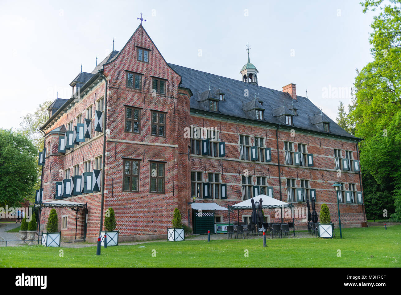 Castello Reinbek, costruito 1572-76 dal duca Adolf di Holstein-Gottorf, oggi gli eventi culturali e ristorante, Reinbek, Schleswig-Holstein, Germania, Europa Foto Stock