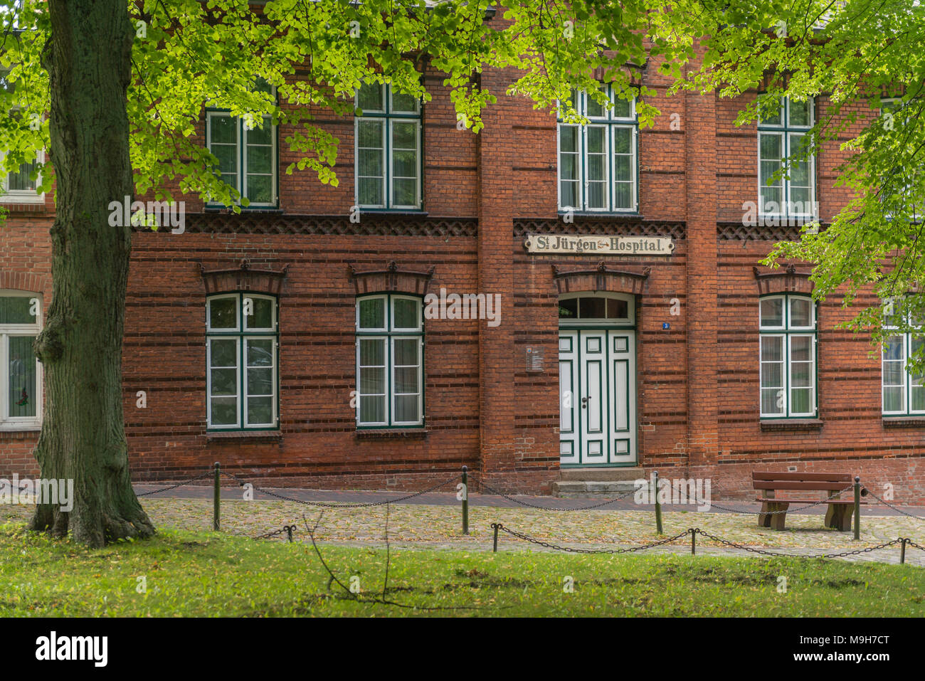 Centro storico della città di Bad Oldesloe, contea di Storman, Schleswig-Holstein, Germania, Europa Foto Stock