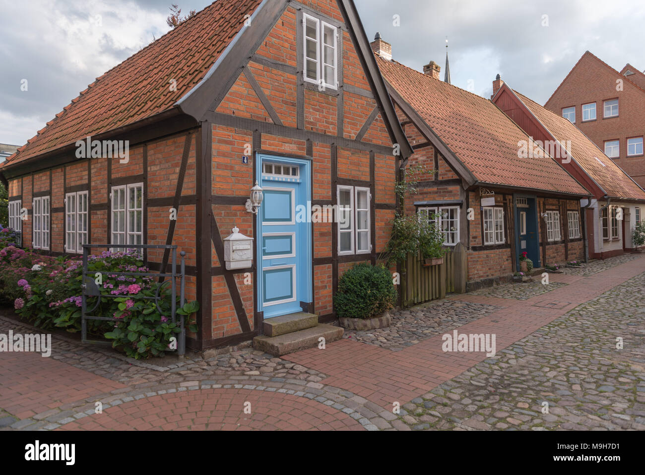 Centro storico della città di Bad Oldesloe, contea di Storman, Schleswig-Holstein, Germania, Europa Foto Stock