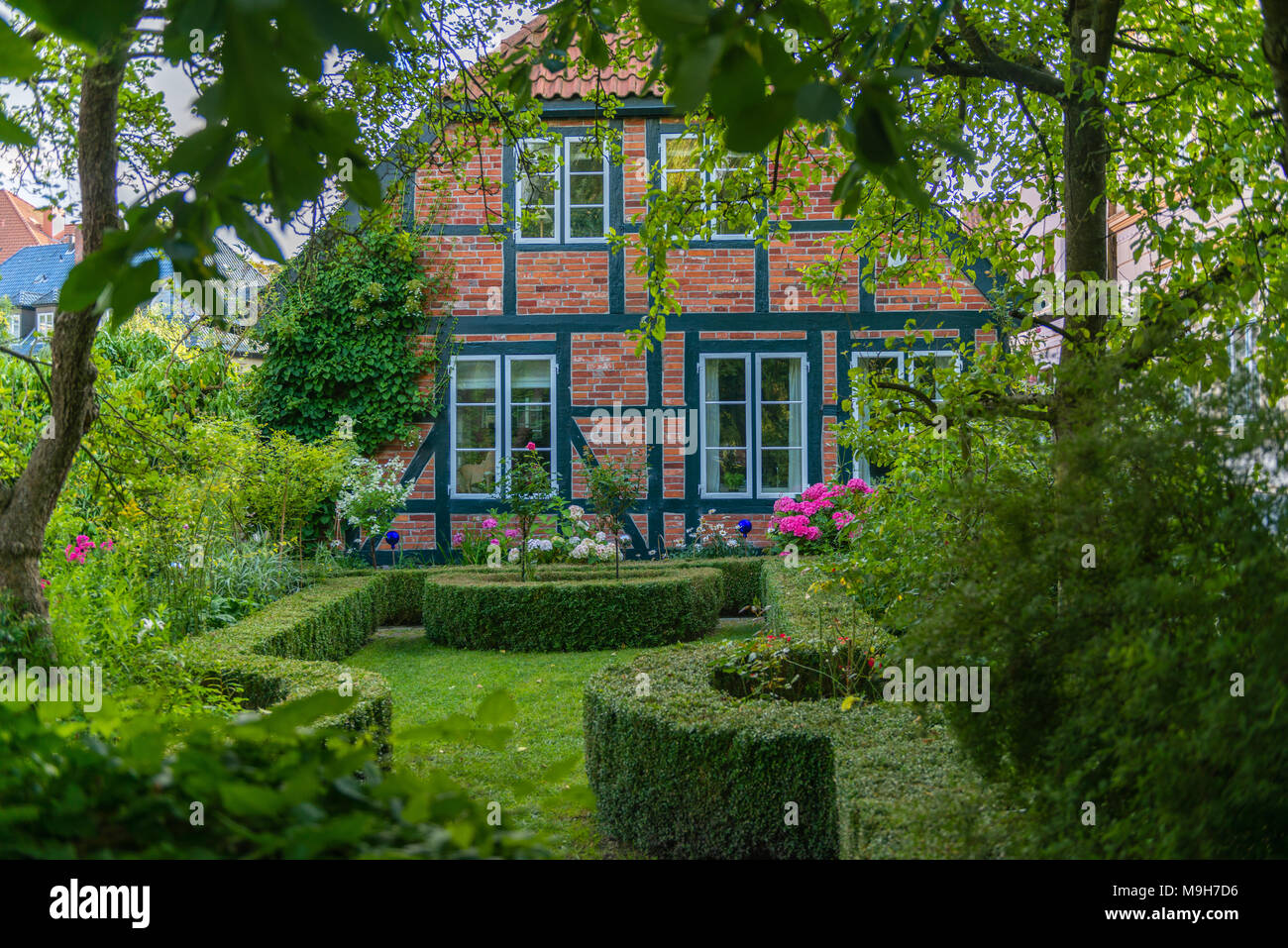 Centro storico della città di Bad Oldesloe, contea di Storman, Schleswig-Holstein, Germania, Europa Foto Stock