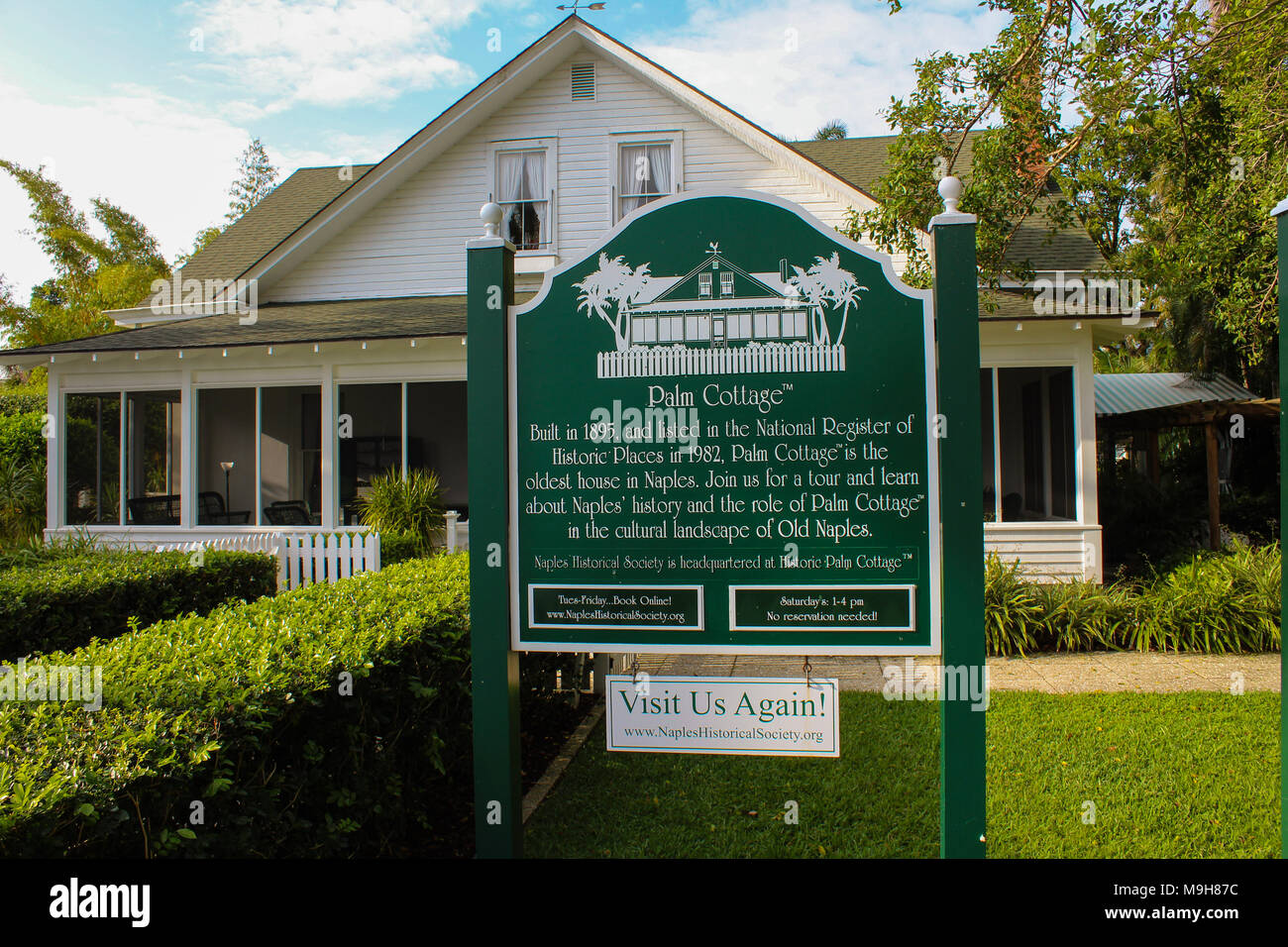 Palm Cottage Foto Stock