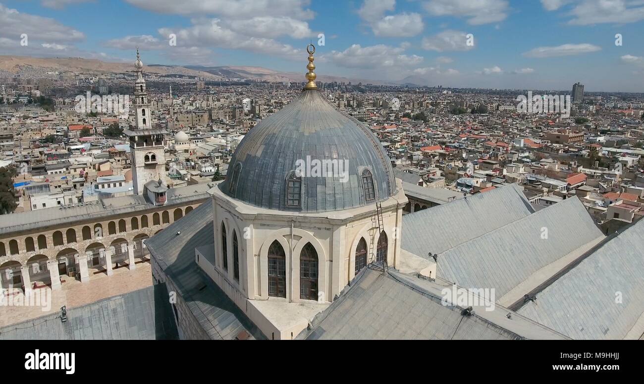 La grande moschea del Umayyads, Damasco Foto Stock