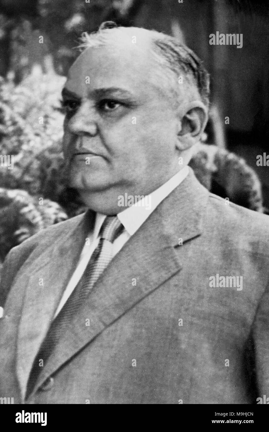 José Linhares (1886 - 1957) XV Presidente del Brasile negli ultimi giorni del regime di Vargas. Foto Stock