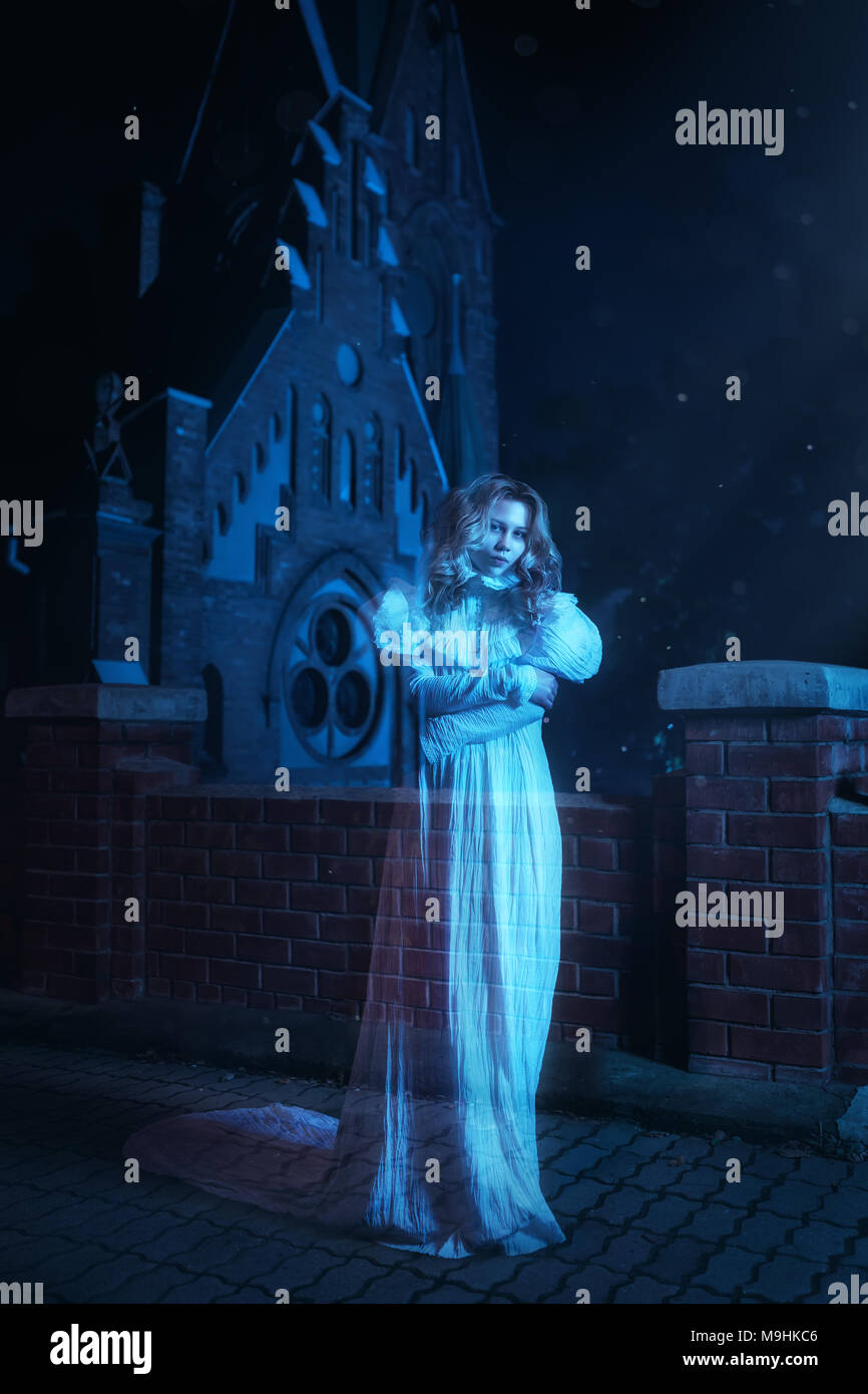 Ghost nella notte Foto Stock