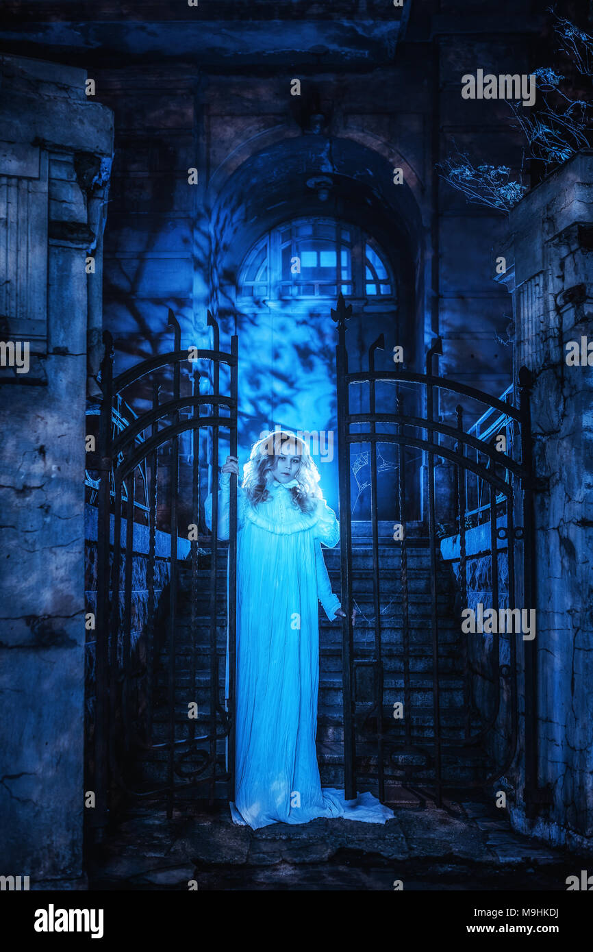 Ghost nella notte Foto Stock